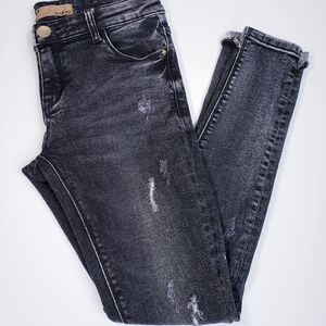 Black Distressed Skinny Jeans Size Medium